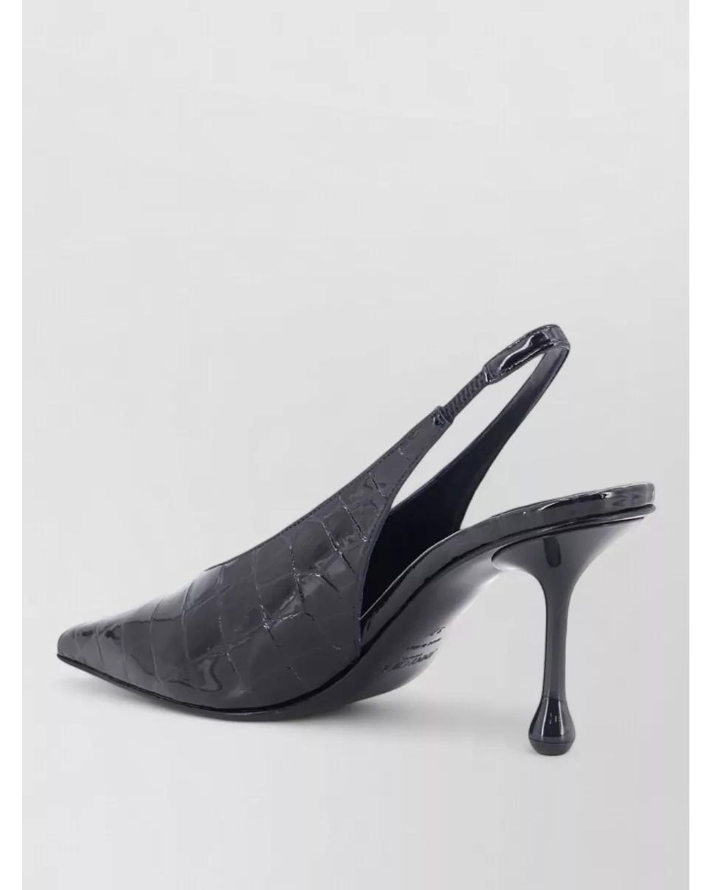 Jimmy Choo Multicolor Patent Leather Crocodile-Effect Slingback Pumps
