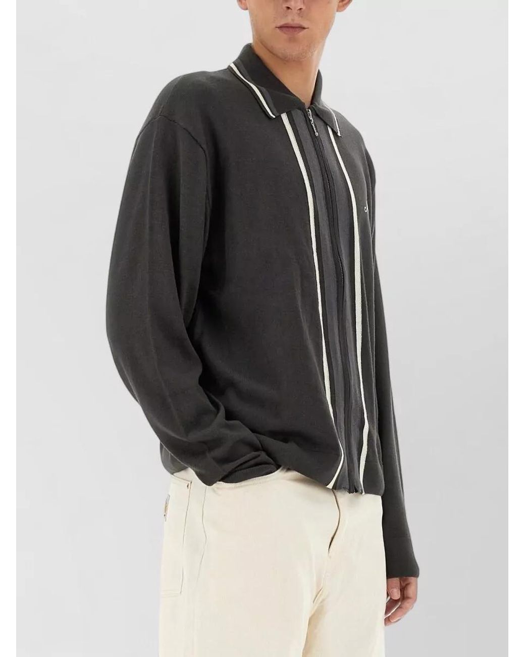 AWAKE NY Black Zip Jumper for men