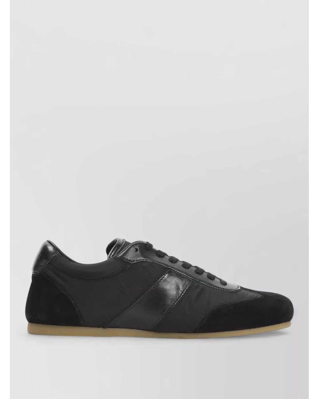 Lemaire Black Calf Leather Low-Top Sneakers