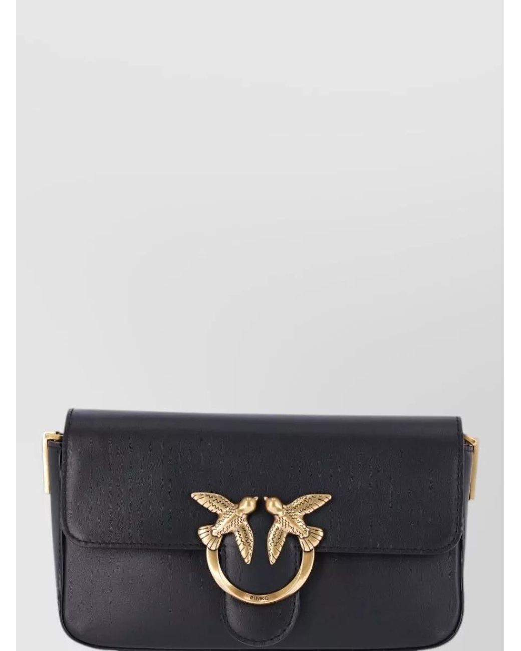 Pinko Blue Love Bag Leather Shoulder Bag