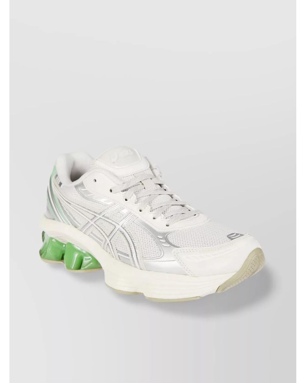 Asics White Mesh Low-Top Sneakers