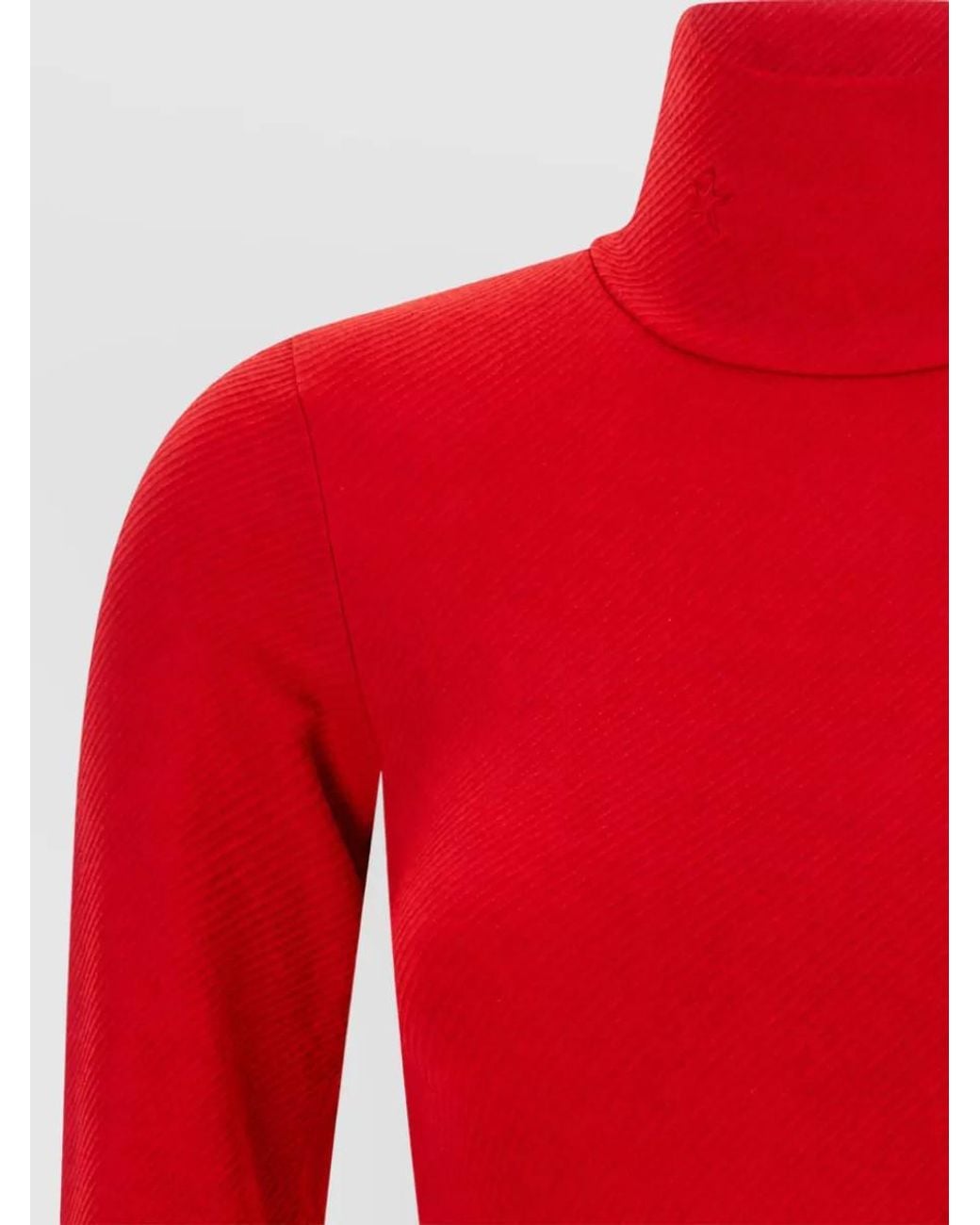 Perfect Moment Red Cashmere Thermal Sweater