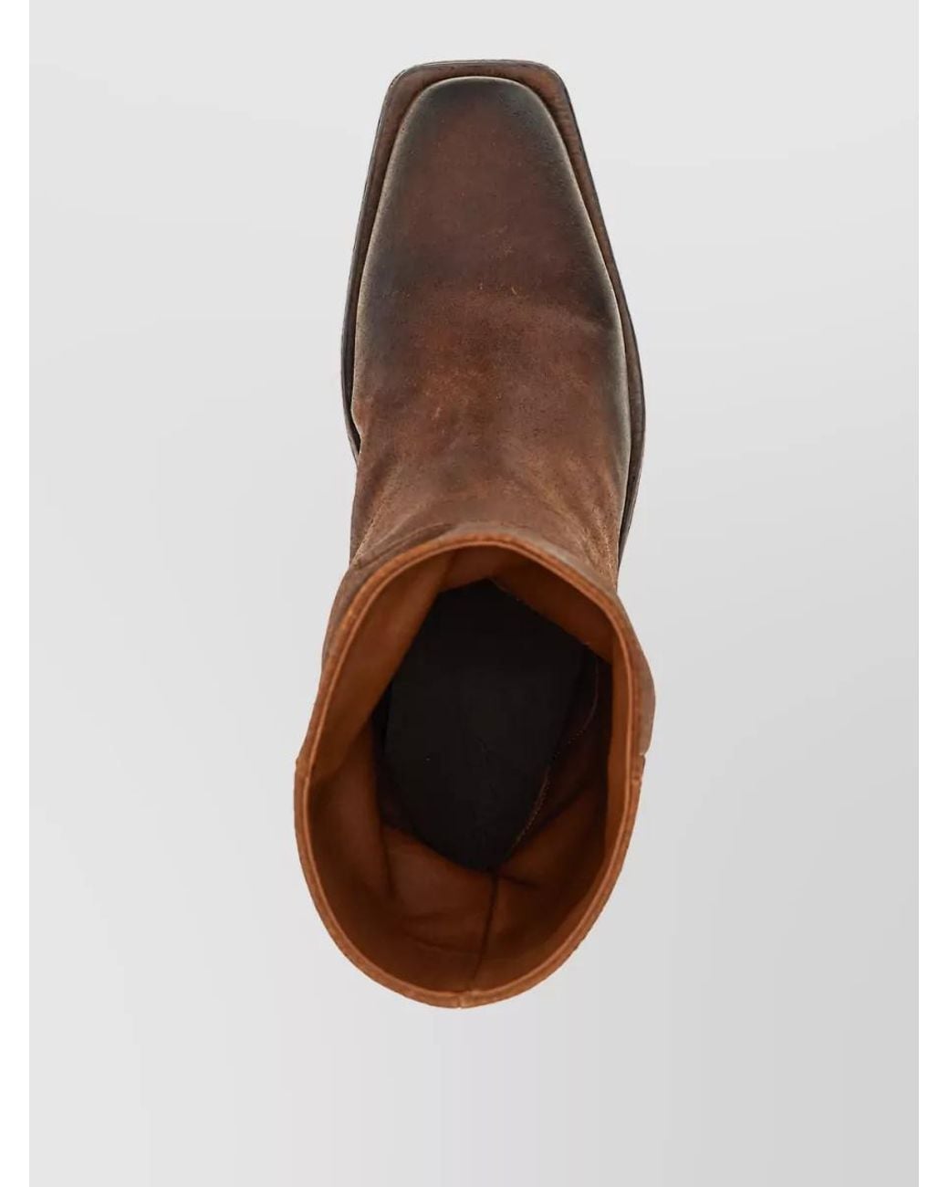 Marsèll Brown Leather Texan Ankle Boots