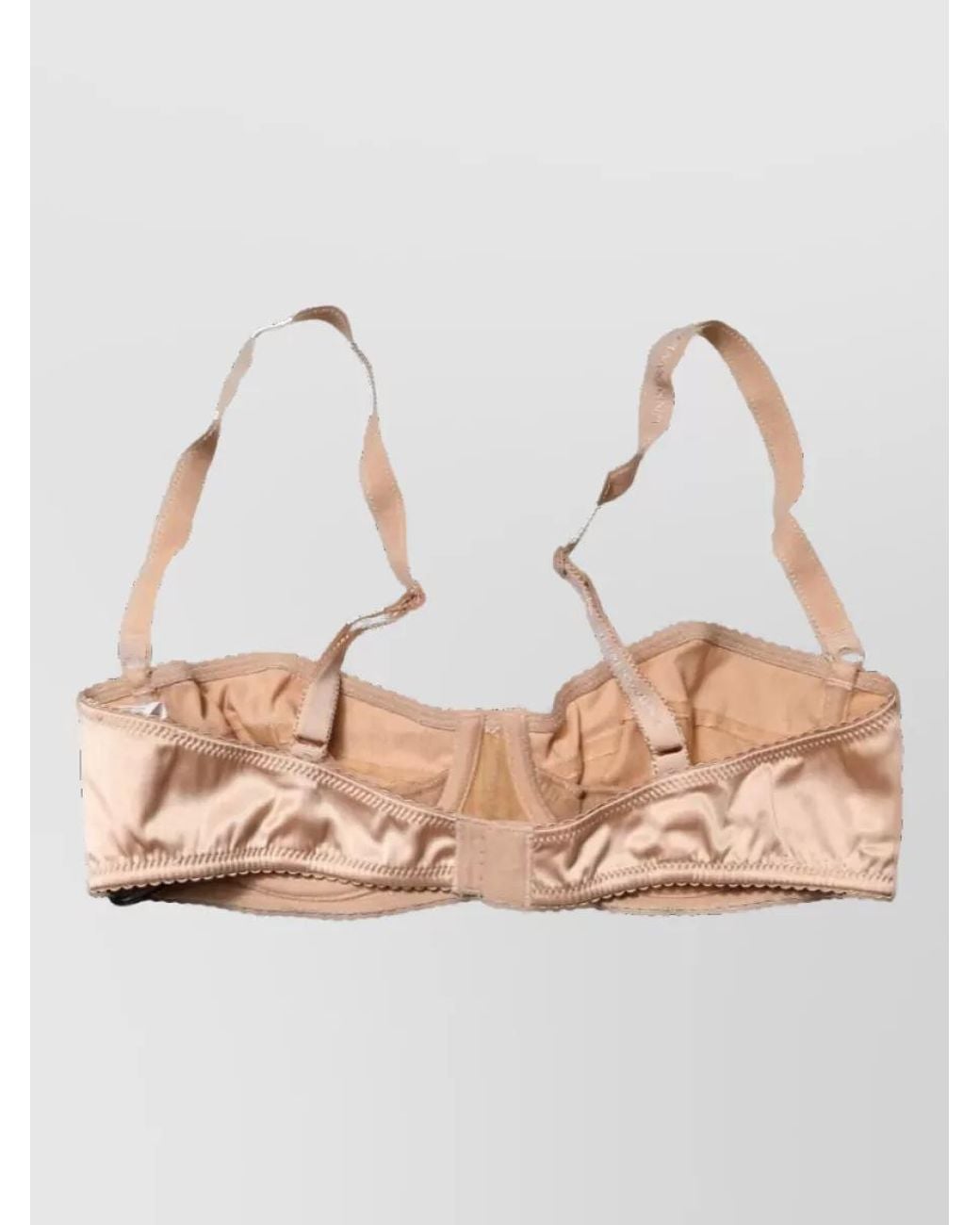 Dolce & Gabbana Natural Silk Underwire Balconette Bra