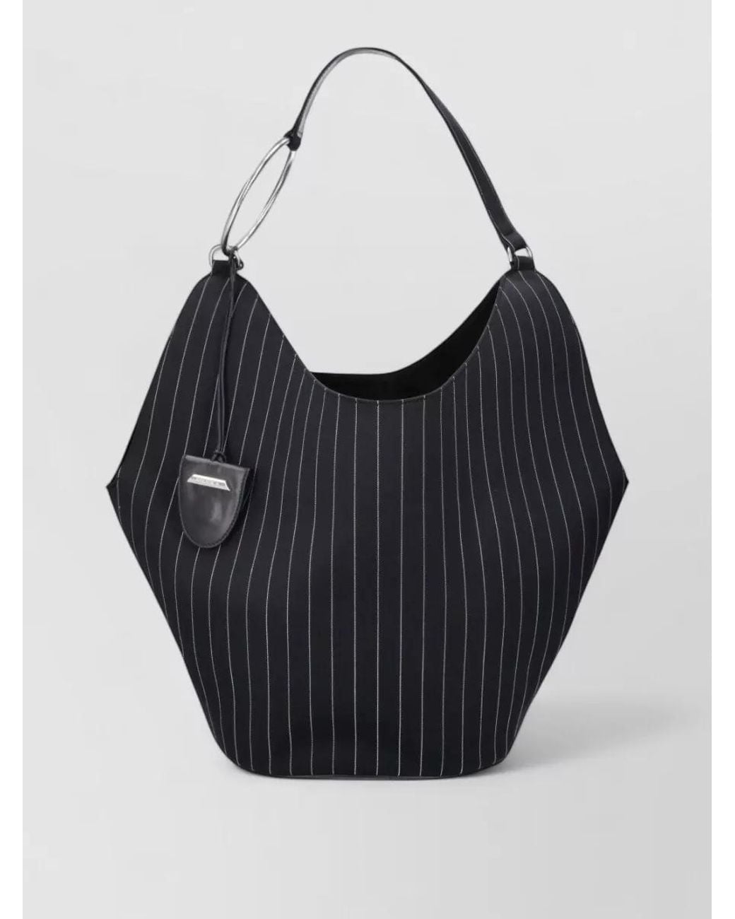 Dondup Black Wool Tote Bag