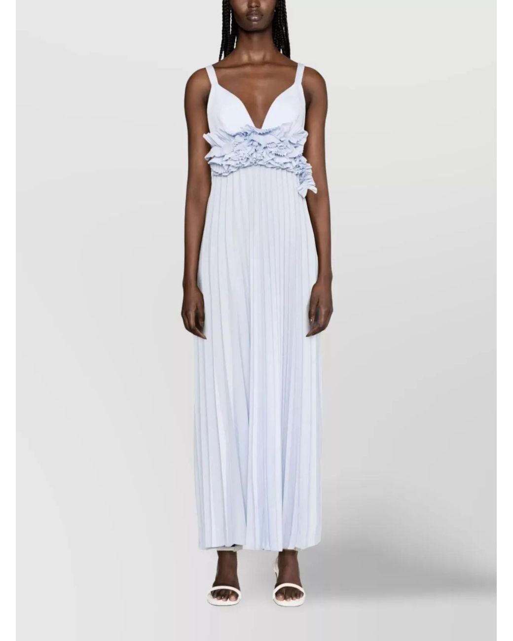 P.A.R.O.S.H. White Maxi Dress