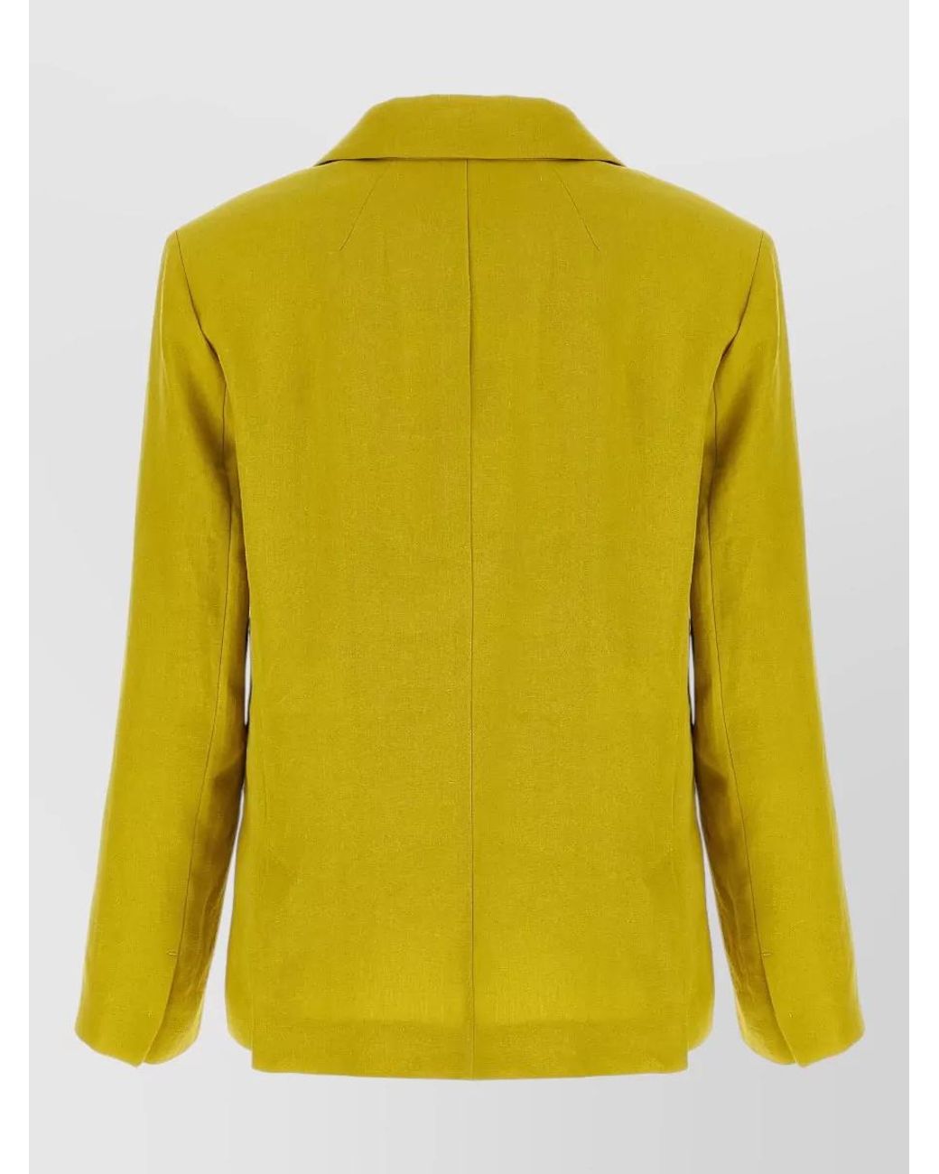 Max Mara Yellow Linen Blazer Clothing