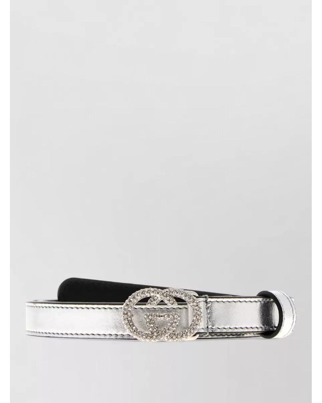 Gucci Multicolor Nappa Leather Belt Metallic Sheen Texture