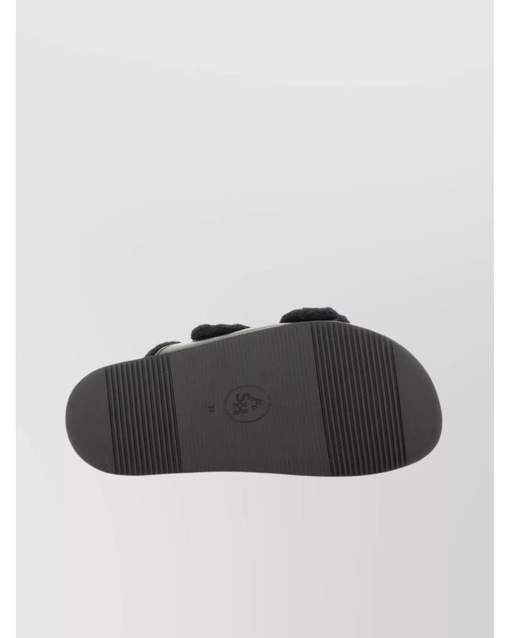 Ash Black Leather Sandals