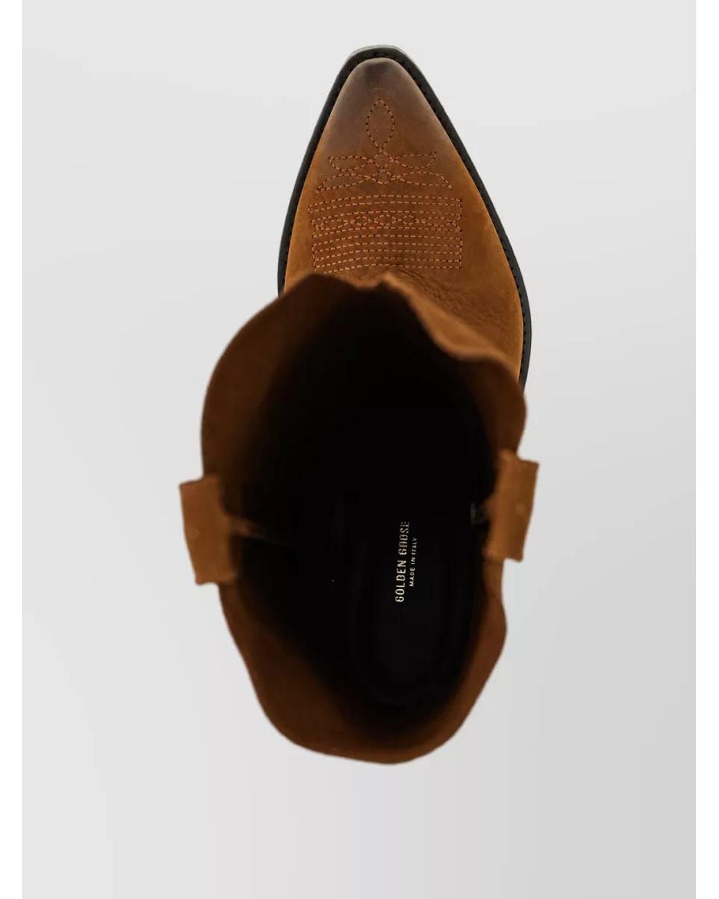 Golden Goose Deluxe Brand Brown Leather Western Boots