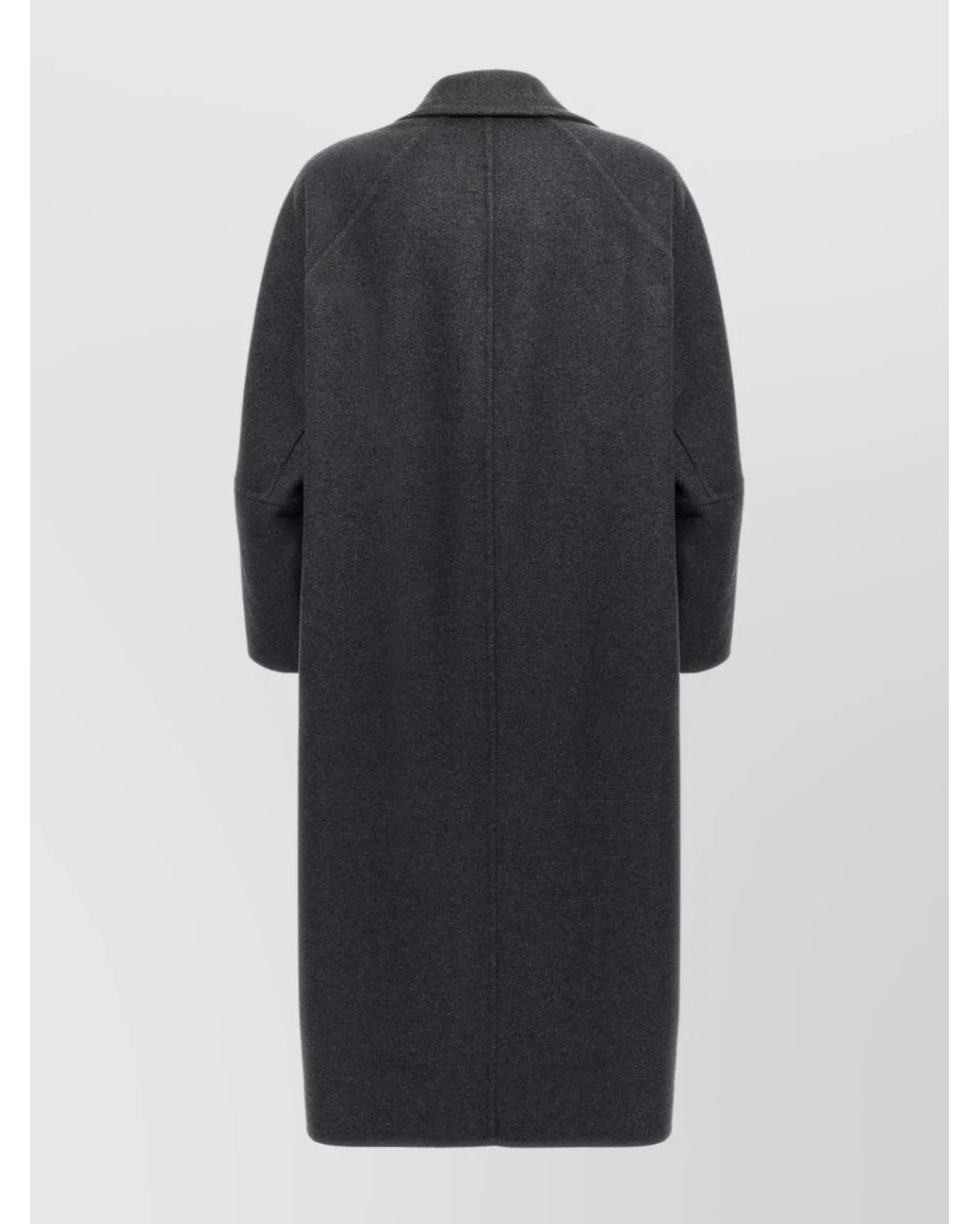 Max Mara Black Cashmere Blend Single Breasted Coat