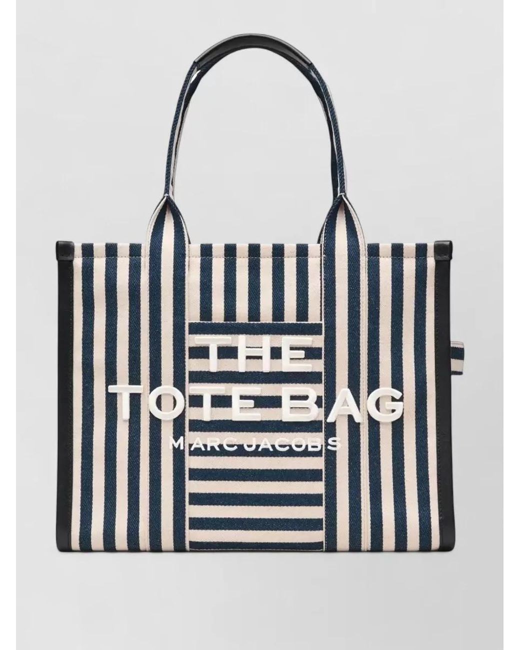Marc Jacobs White The Tote Bag Large Canvas Tote Bag