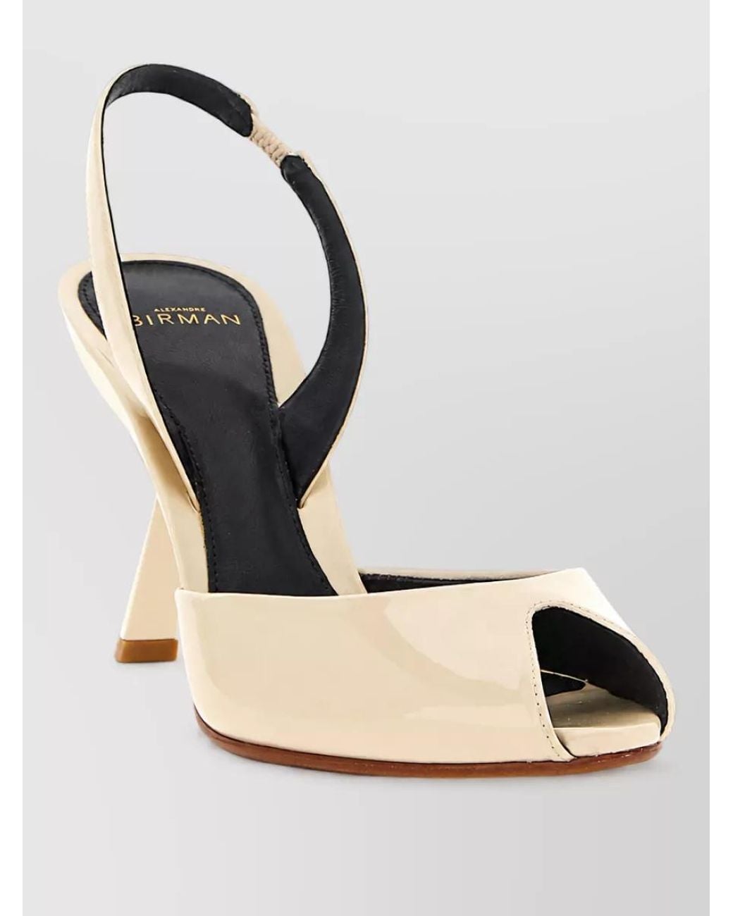 Alexandre Birman Metallic Leather Slingback Mules