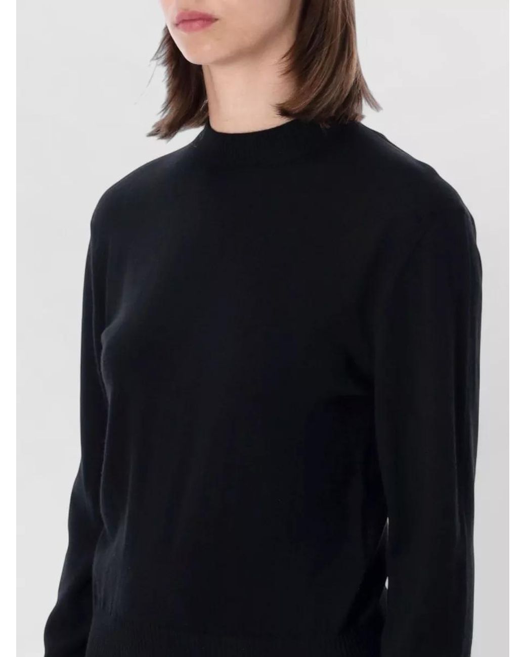 Lanvin Blue Wool Regular-Fit Grosgrain-Knot Sweater