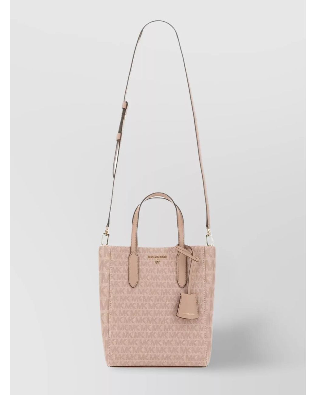 Michael Kors Pink Sinclair Linen Shoulder Bag
