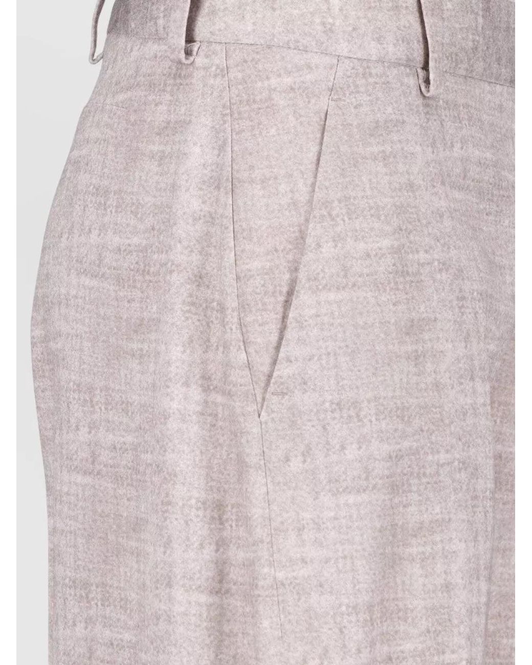 Ermanno Scervino Pink High-Rise Wide-Leg Tailored Trousers