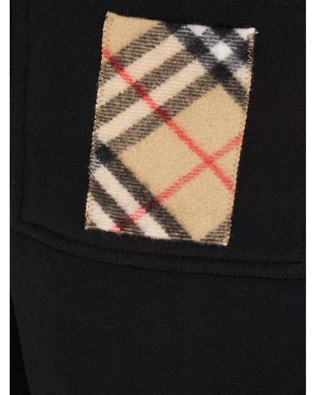 Burberry Black Cotton Lounge Trousers