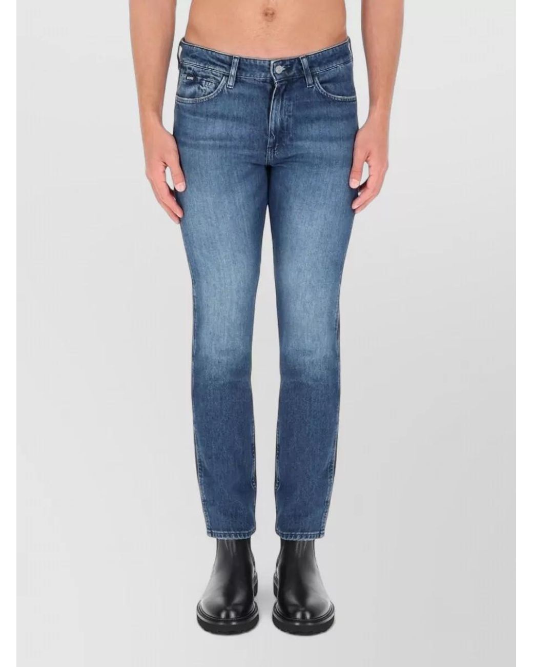 Boss Blue Slim-Fit Denim Jeans for men