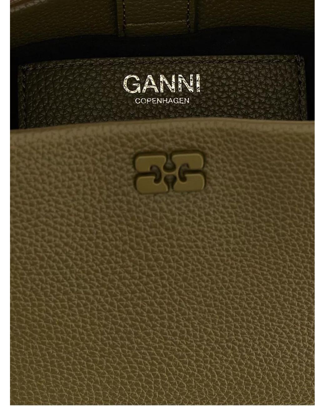 Ganni Green Bou Mini Shoulder Bag