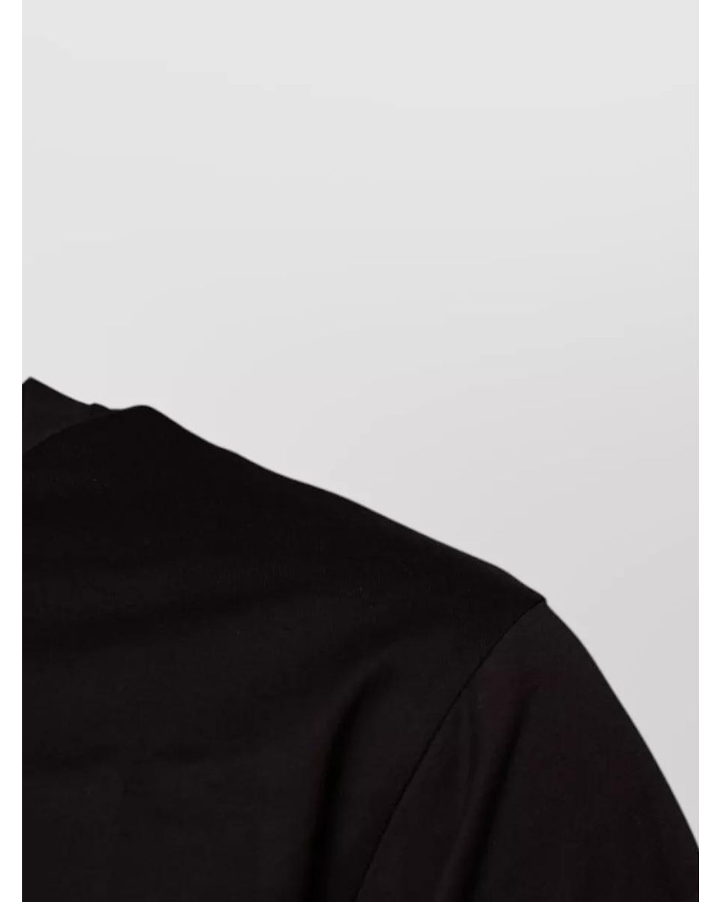 Dolce & Gabbana Black Cotton Logo Short-Sleeve Crew-Neck T-Shirt for men