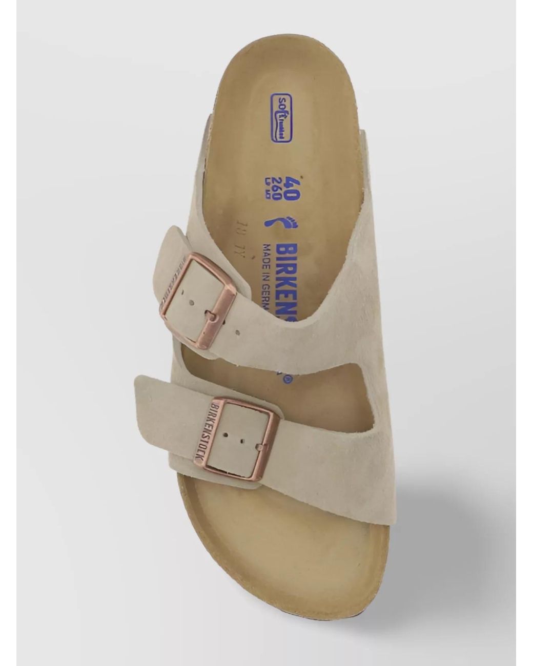 Birkenstock Natural Suede Leather Arizona Sandals for men