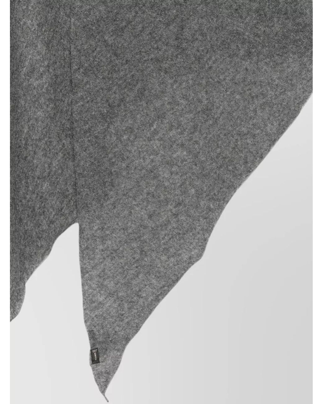 Faliero Sarti Gray Cashmere Scialle Adeli Coat