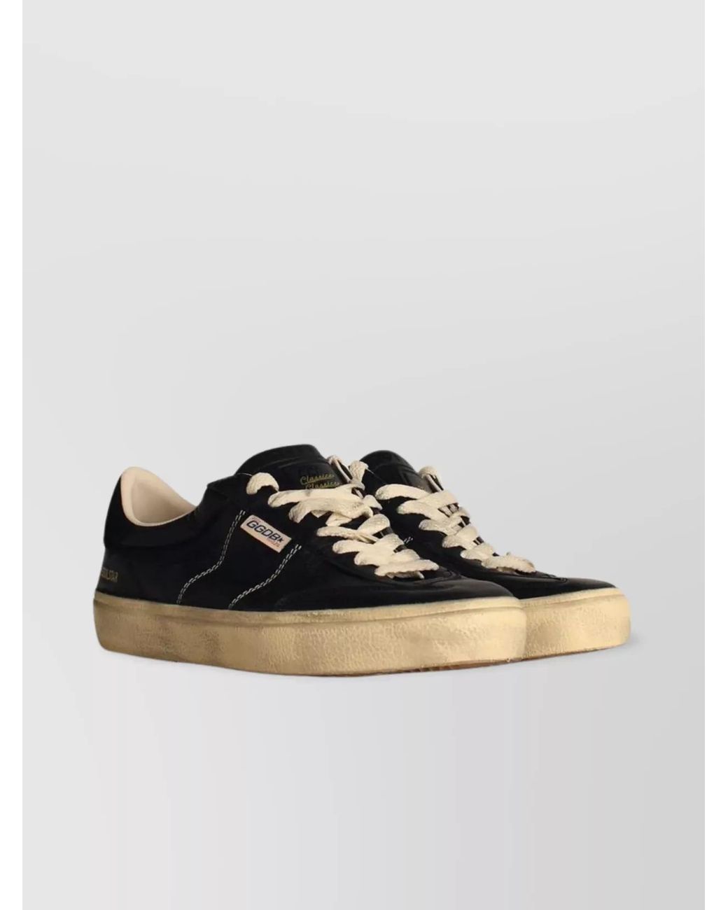 Golden Goose Deluxe Brand Black Leather Low-Top Sneakers for men
