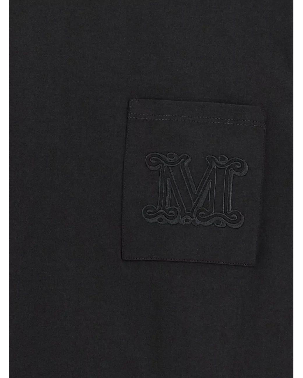 Max Mara Black Cotton Jersey Short-Sleeve T-Shirt