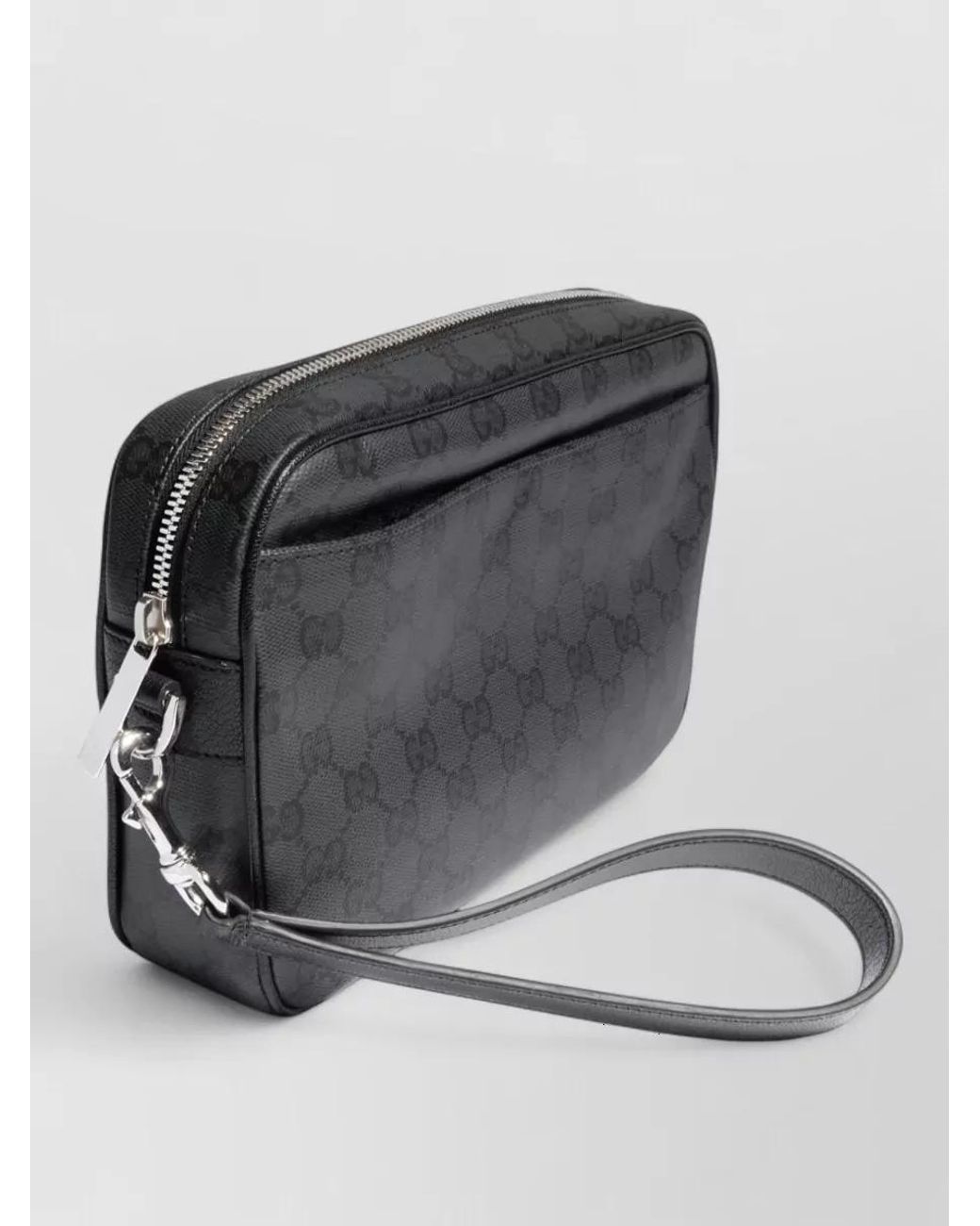 Gucci Black Leather Crossbody Clutch Bag for men