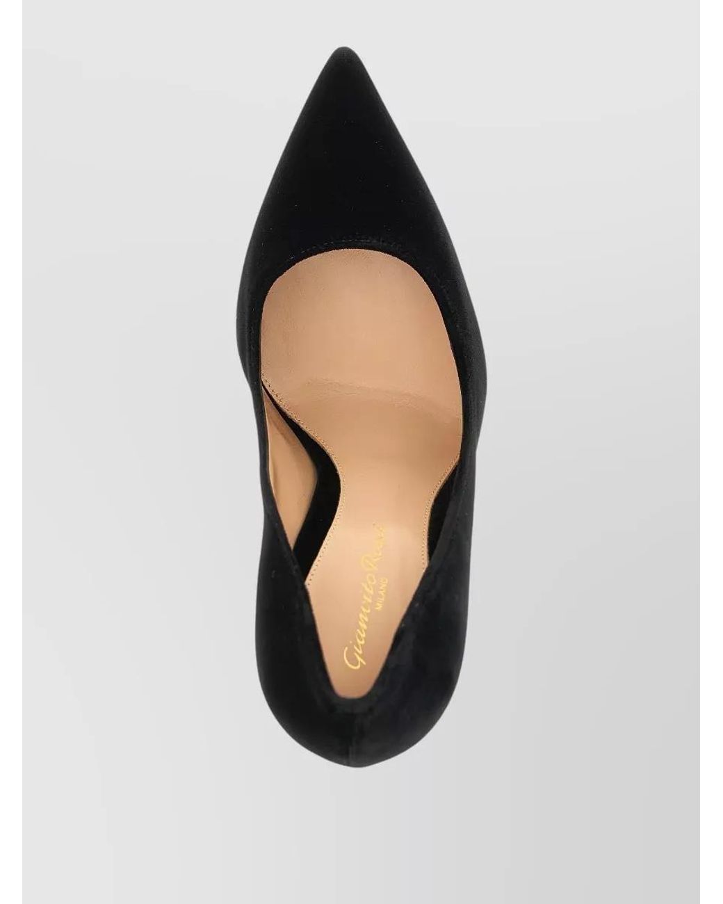 Gianvito Rossi Black Velvet Pointed-Toe Pumps