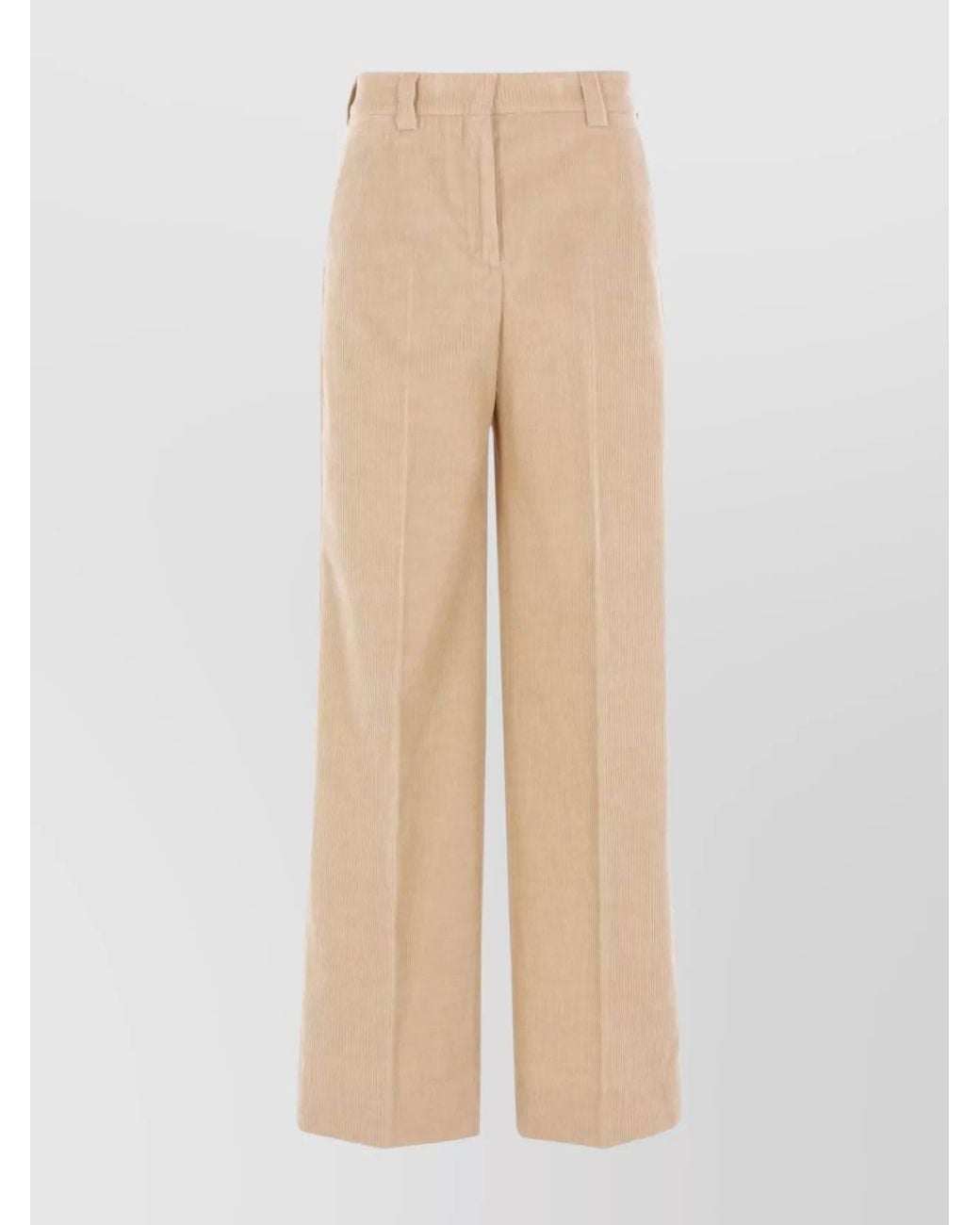 Incotex Natural Wide-Leg Trousers