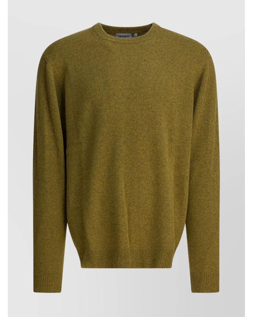 Carhartt Green Wool-Blend Crewneck Jumper for men