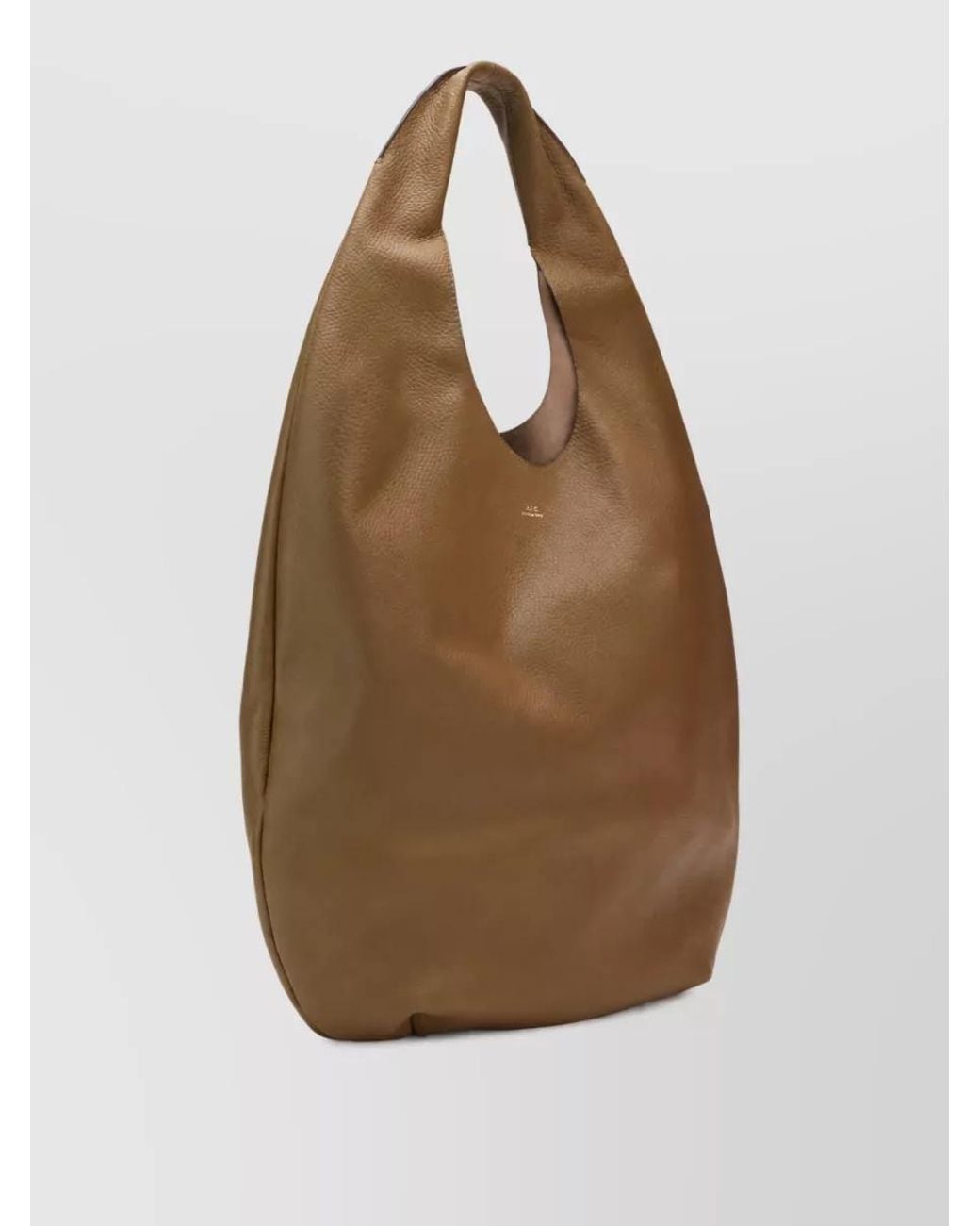 A.P.C. Natural Neige Calf Leather Shoulder Bag