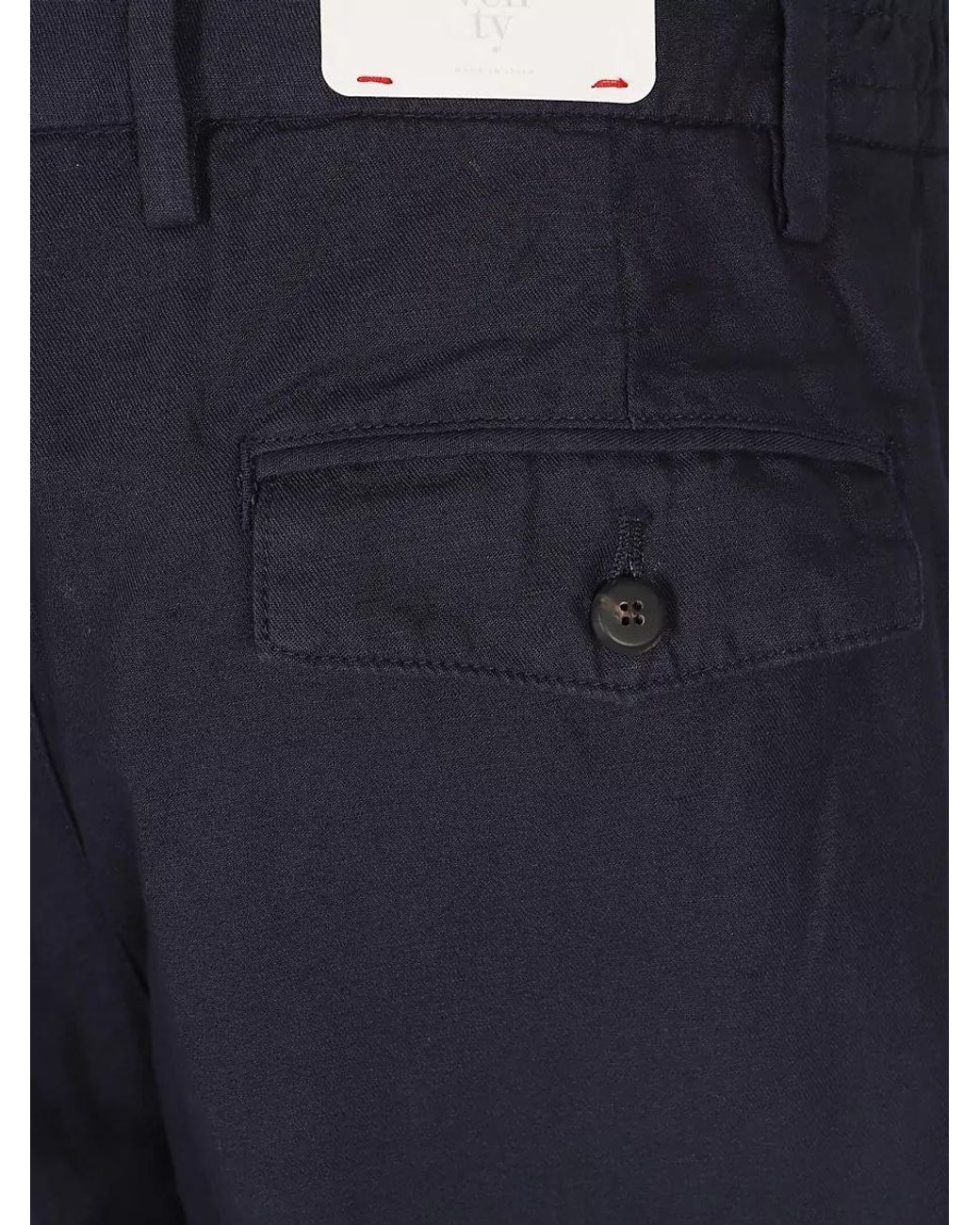 Eleventy Blue Relaxed-Fit Straight-Leg Trousers for men