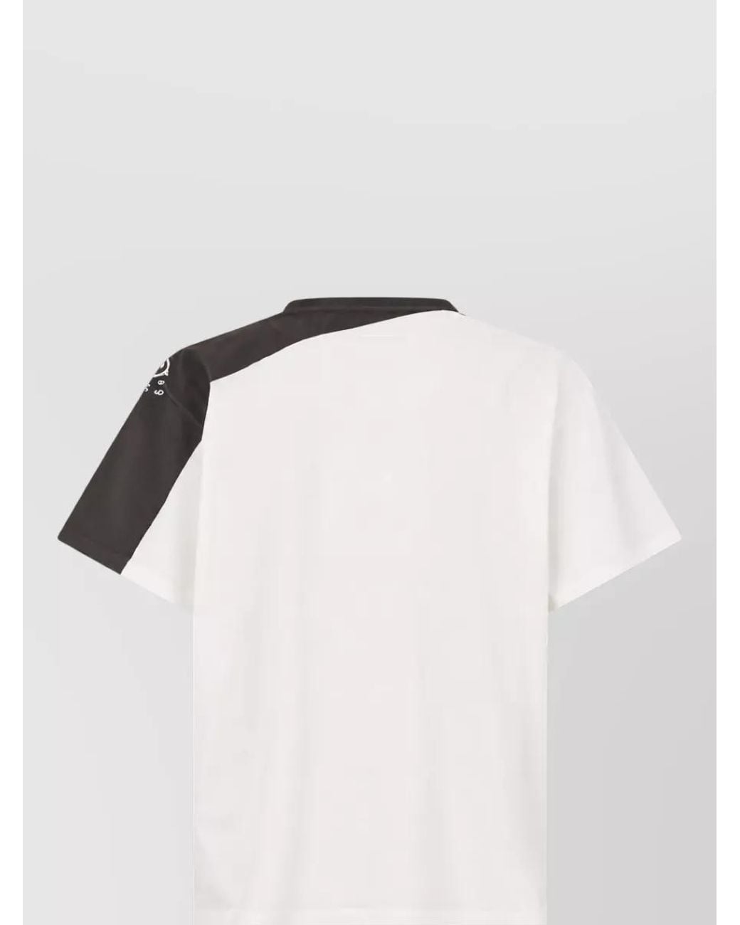 MM6 by Maison Margiela Black Bicolor Short-Sleeve T-Shirt for men