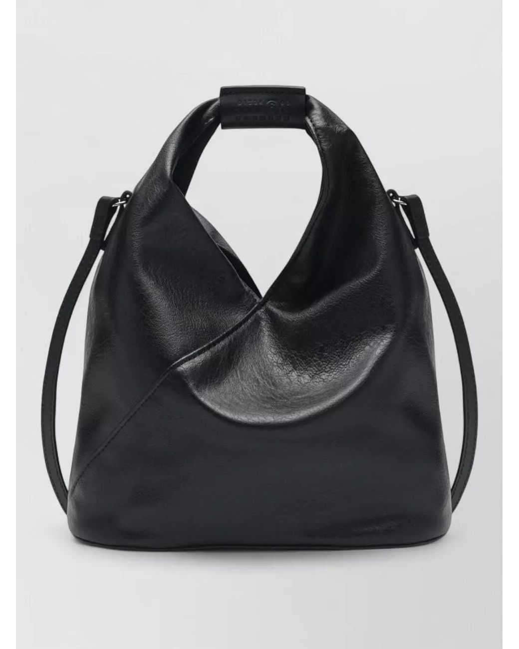 MM6 by Maison Margiela Black Japanese Polyurethane Bucket Bag