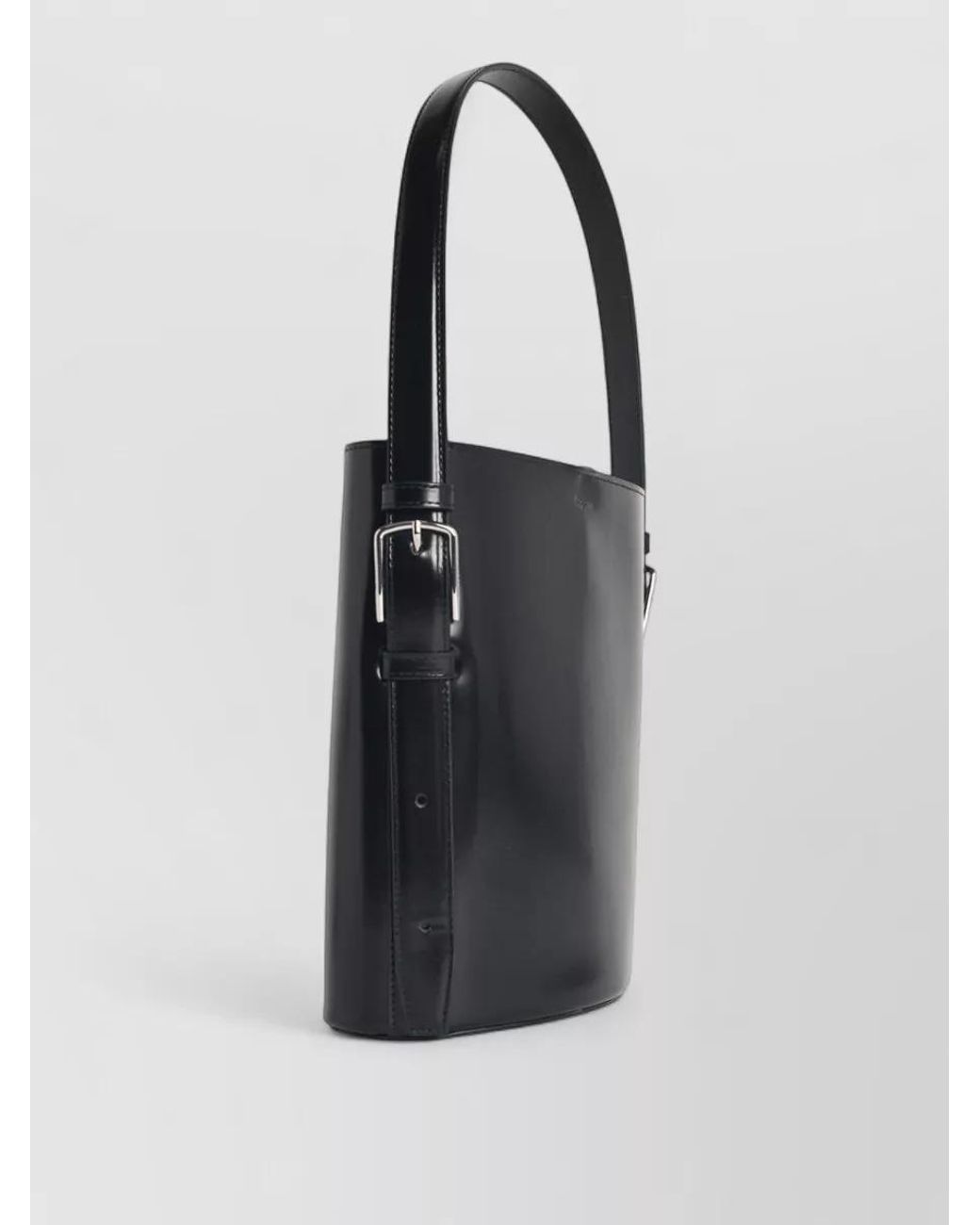 Coperni Black Leather Bucket Bag