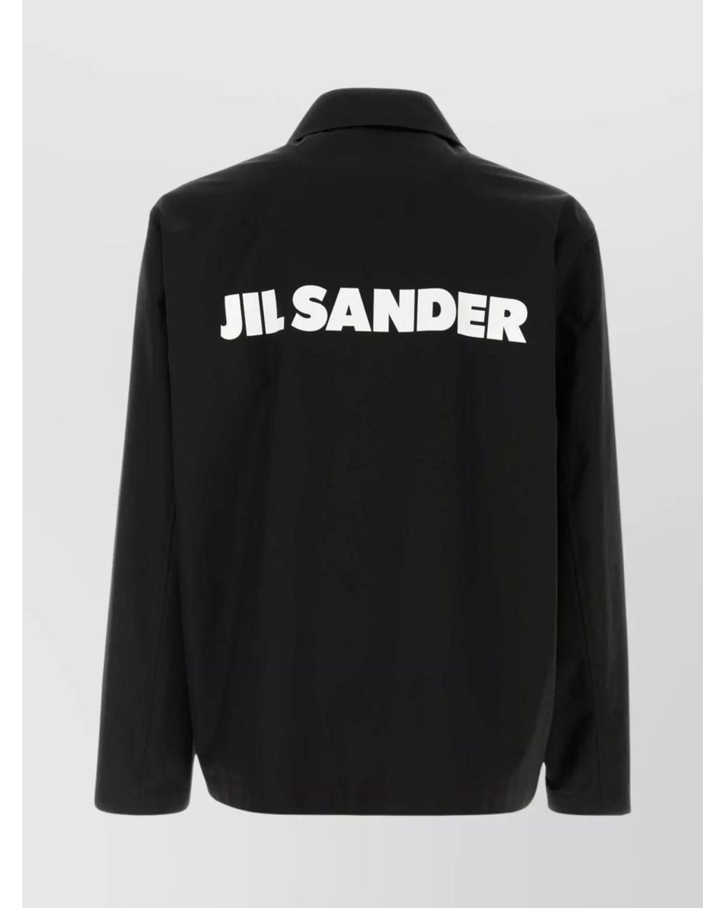 Jil Sander Black Cotton Relaxed-Fit Lightweight Jacket for men
