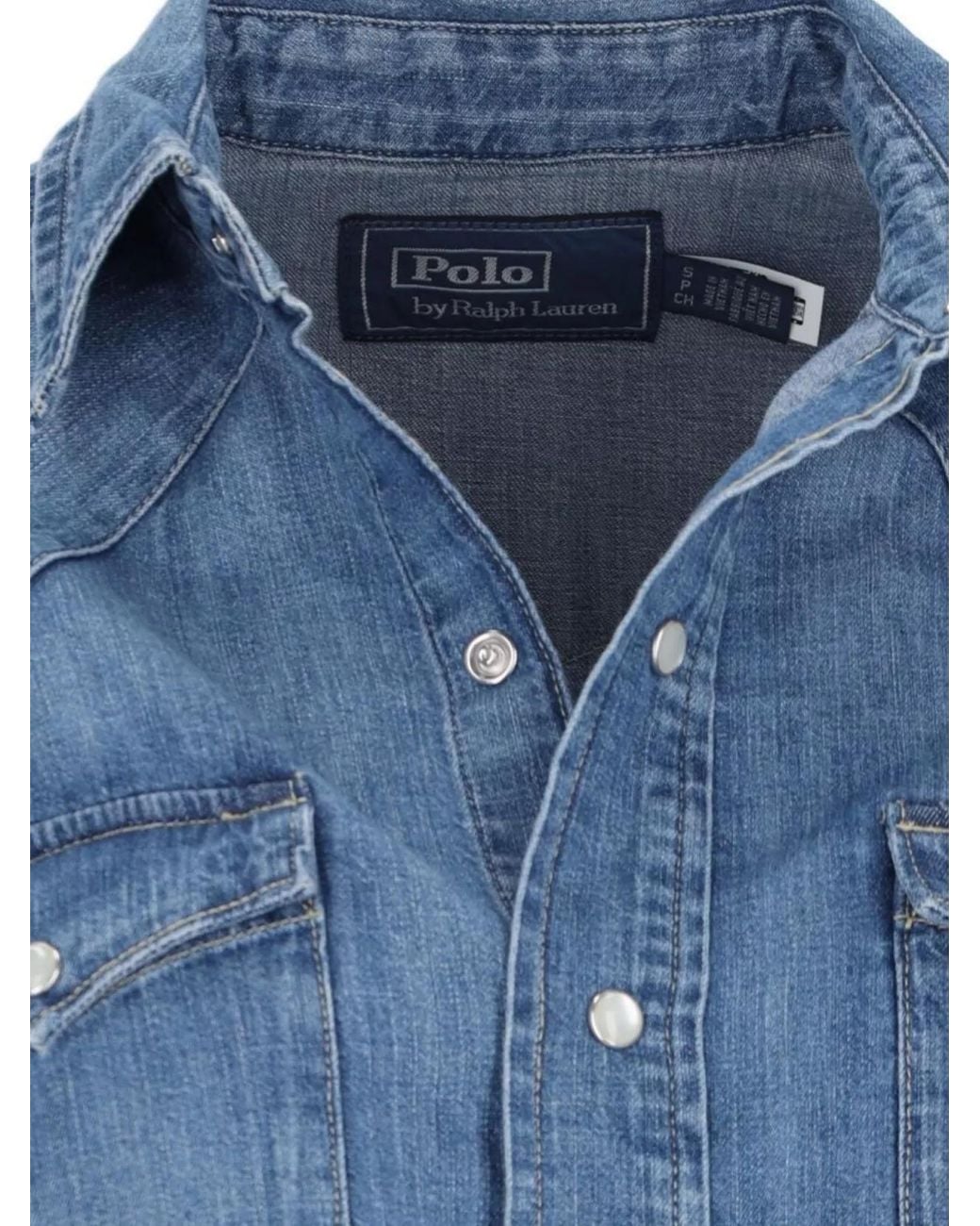 Polo Ralph Lauren Blue Denim Western Shirt