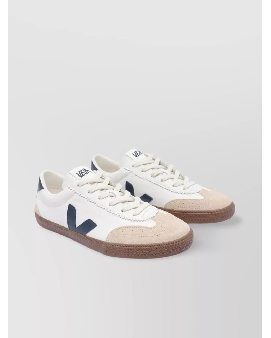 Veja Metallic Leather Volley Low-Top Sneakers for men