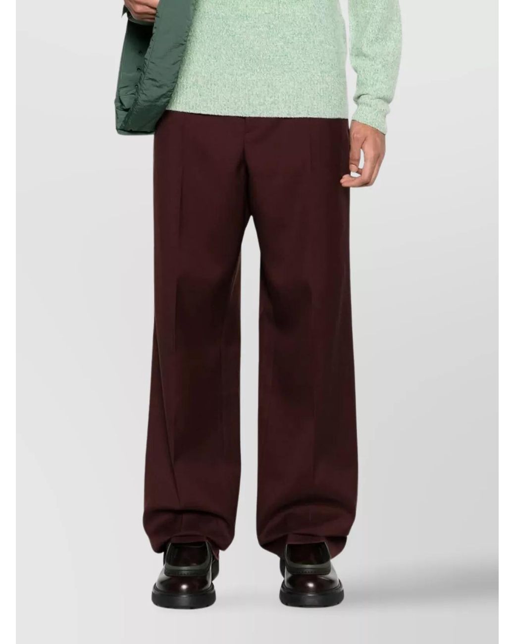 Jil Sander Green Viscose Jumper for men