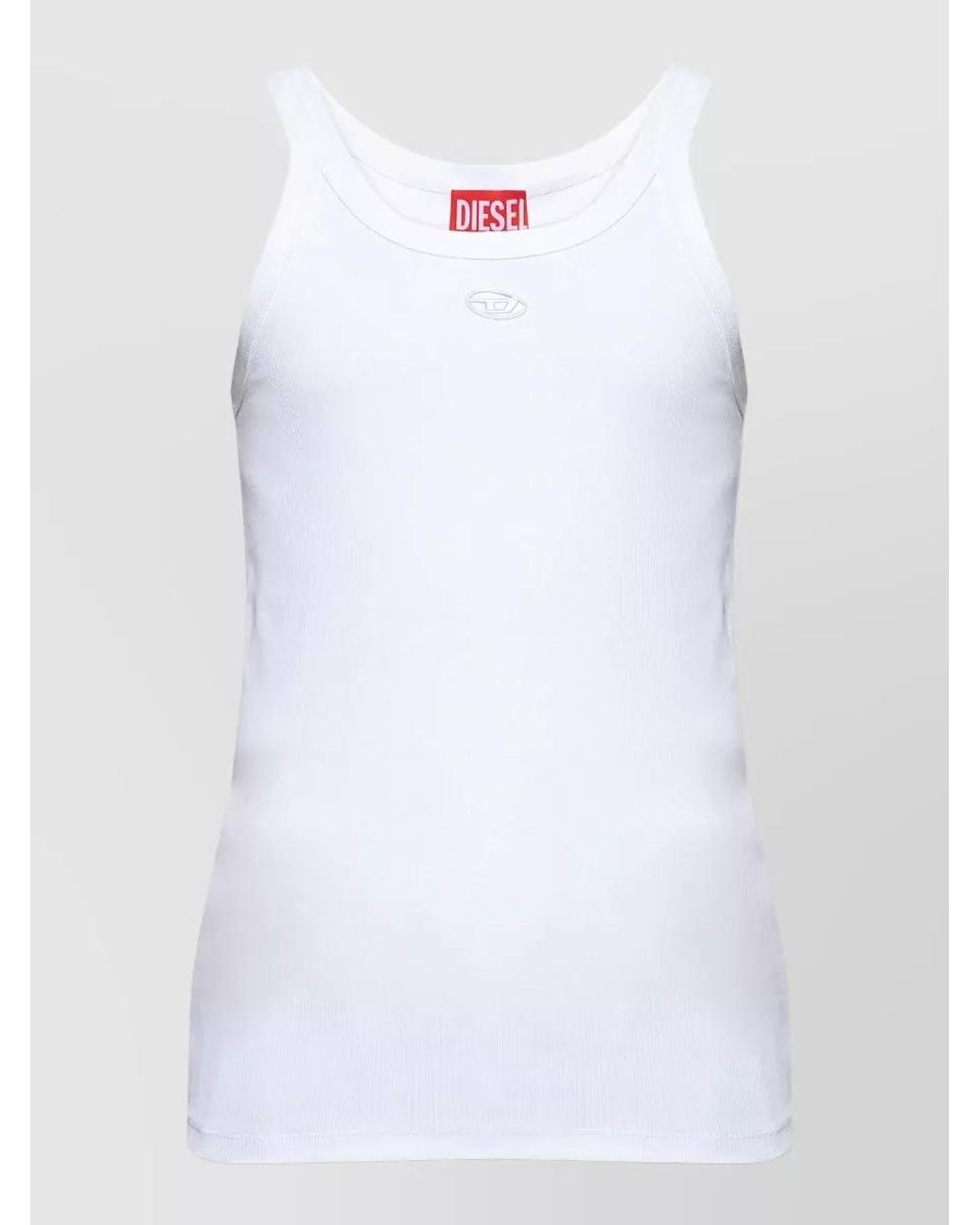 DIESEL White Slim-Fit Tank Top for men