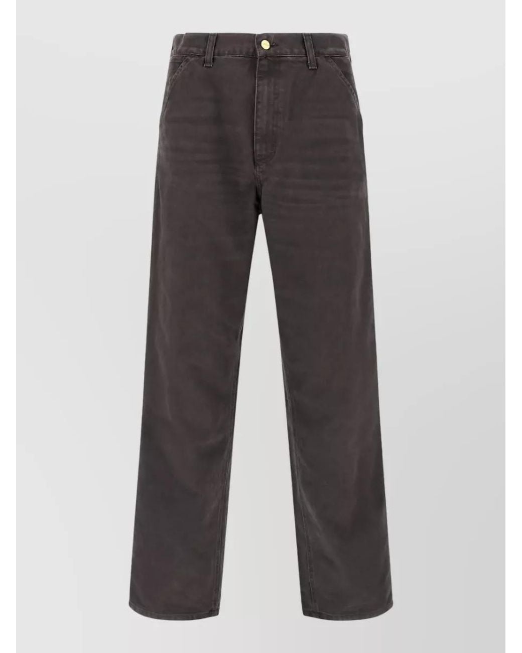 Carhartt Gray Single Knee Straight-Leg Trousers for men