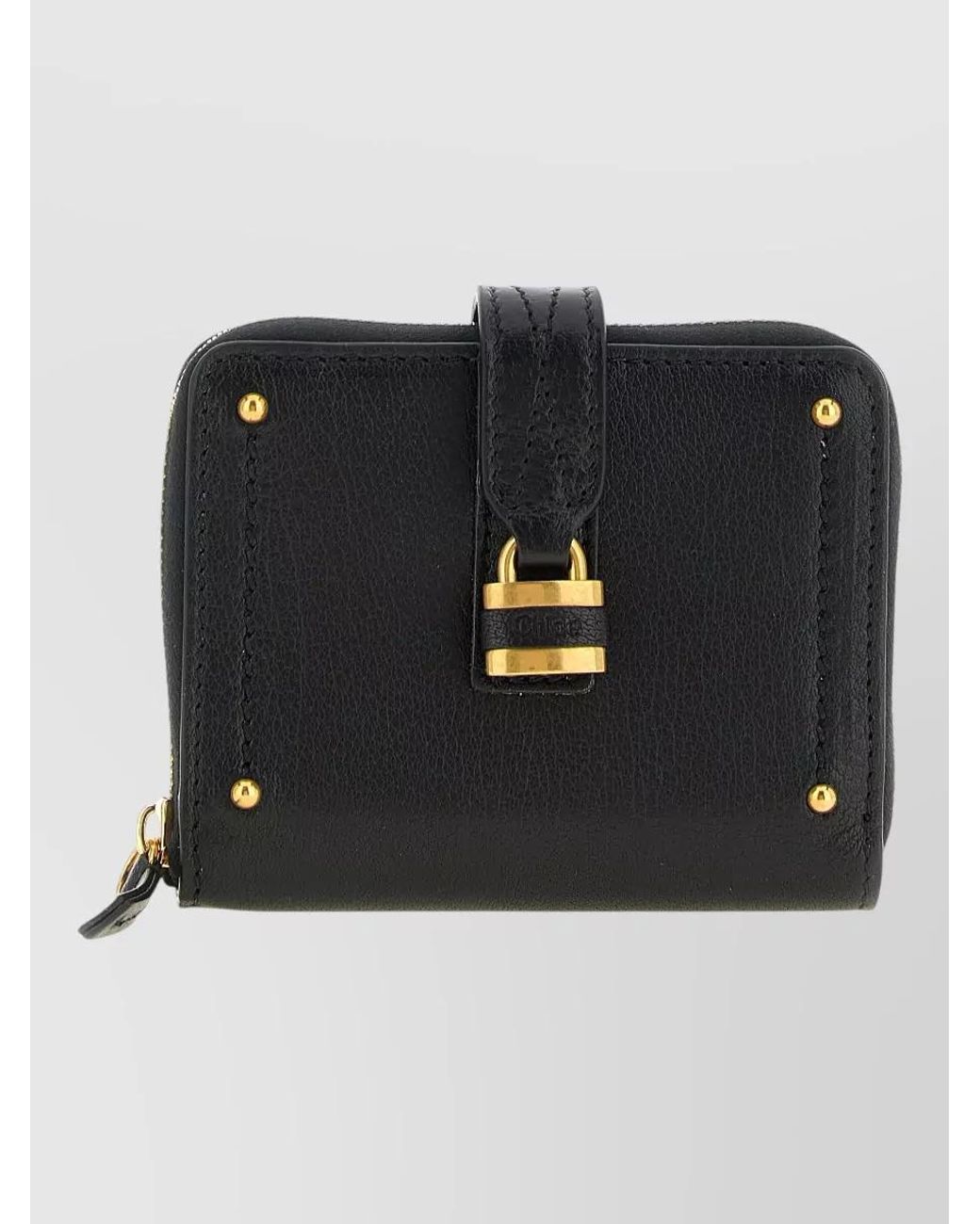 Chloé Black Leather Keyring