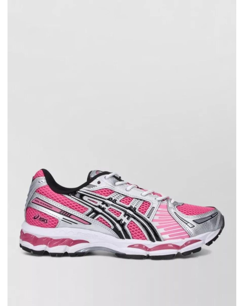 Asics Pink Synthetic Leather Low Top Sneakers