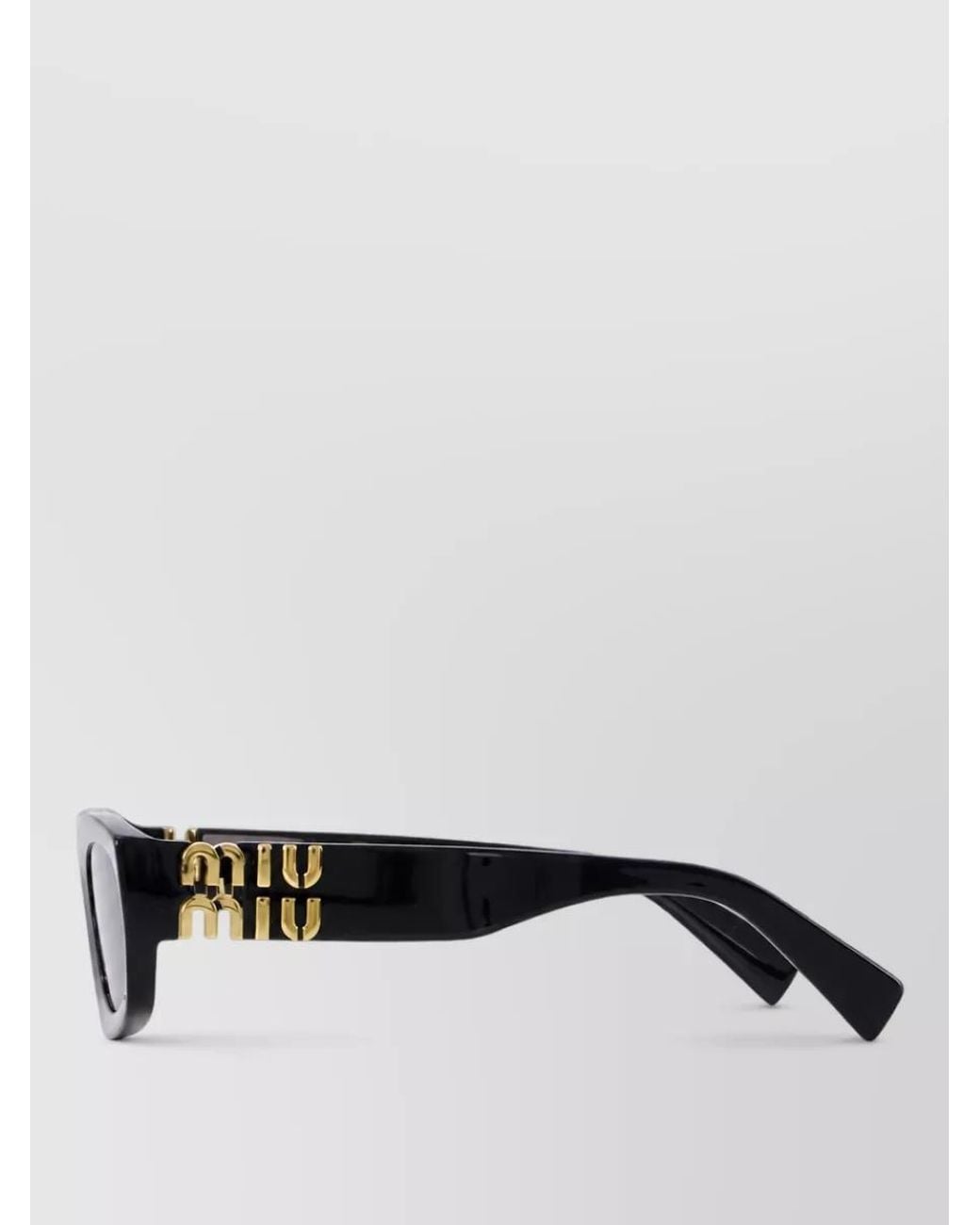 Miu Miu Gray Acetate Sunglasses