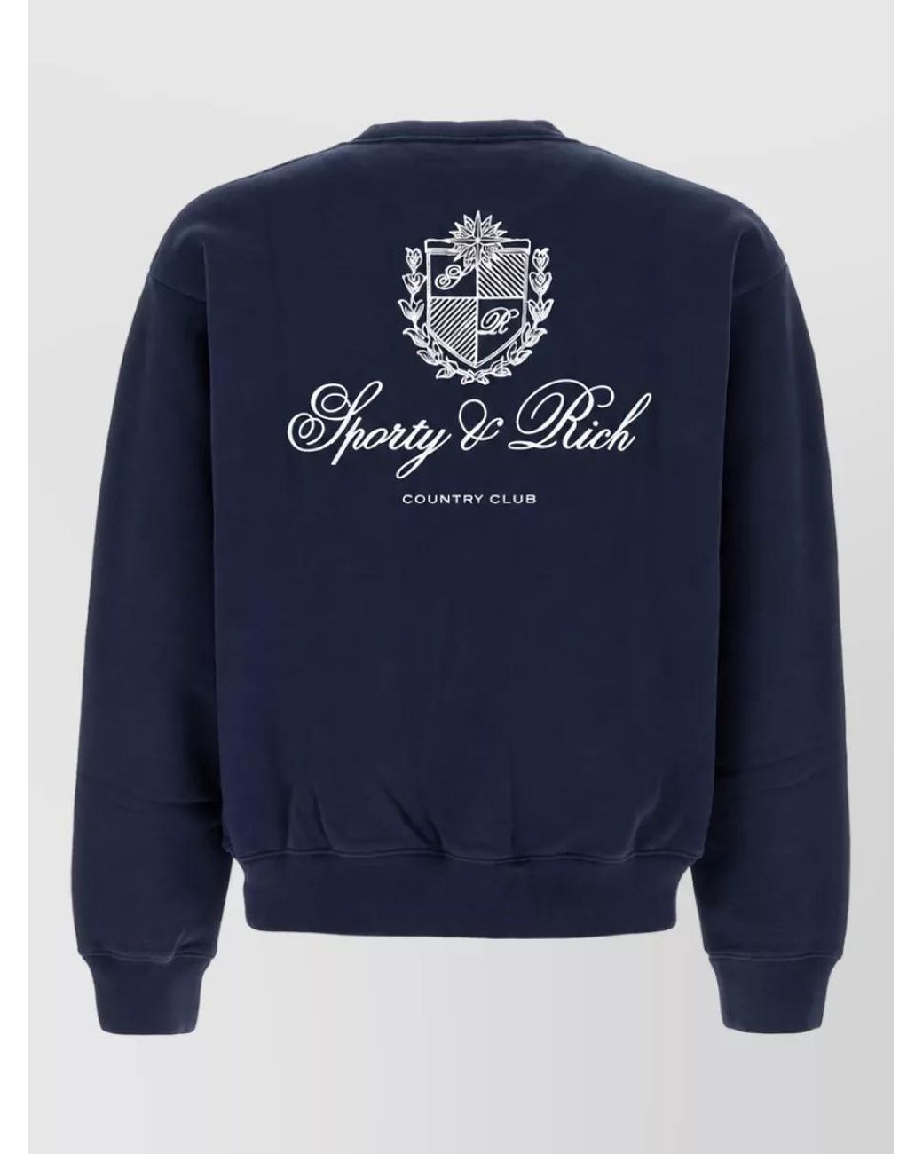 Sporty & Rich Blue Cotton Sweatshirt for men