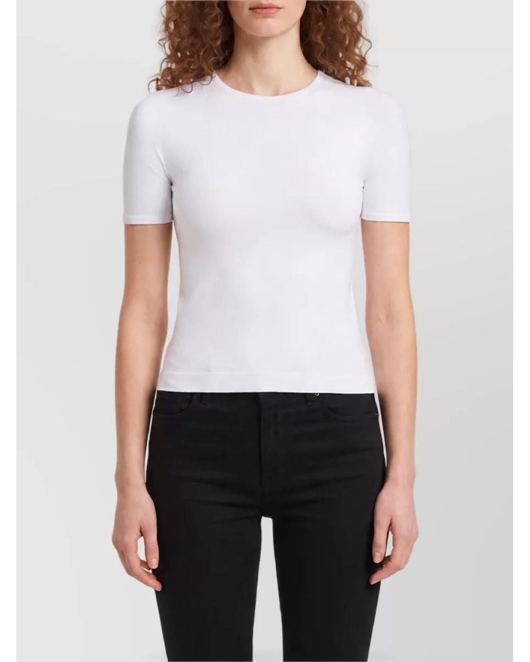 Gucci White Seamless Stretch Jersey Short-Sleeve T-Shirt
