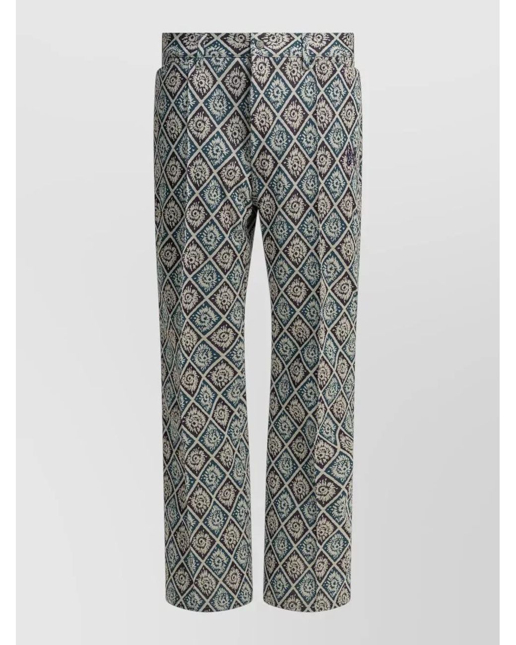 Needles Gray Polyester Tailored Shorts for men