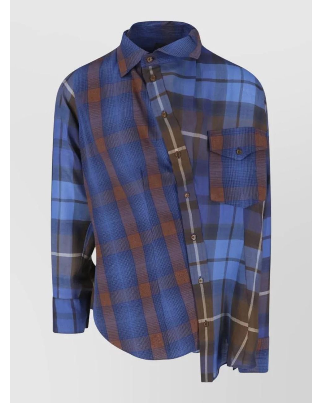 Vivienne Westwood Blue Wool Shirt for men